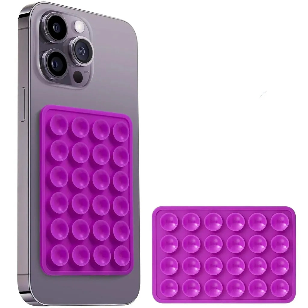 Silikoninė lipni plokštelė telefonui VIOLETINĖ