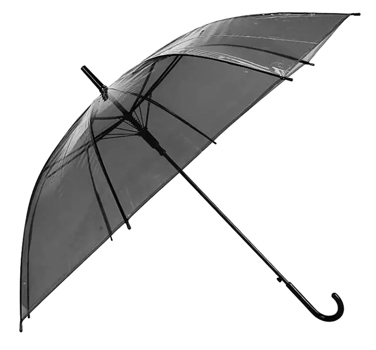 Skėtis HAPPY RAIN (Skaidri/Juoda)