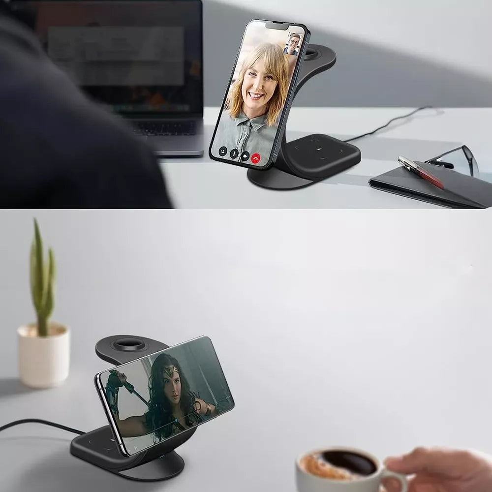 Telefono ir laikrodžio belaidis įkroviklis