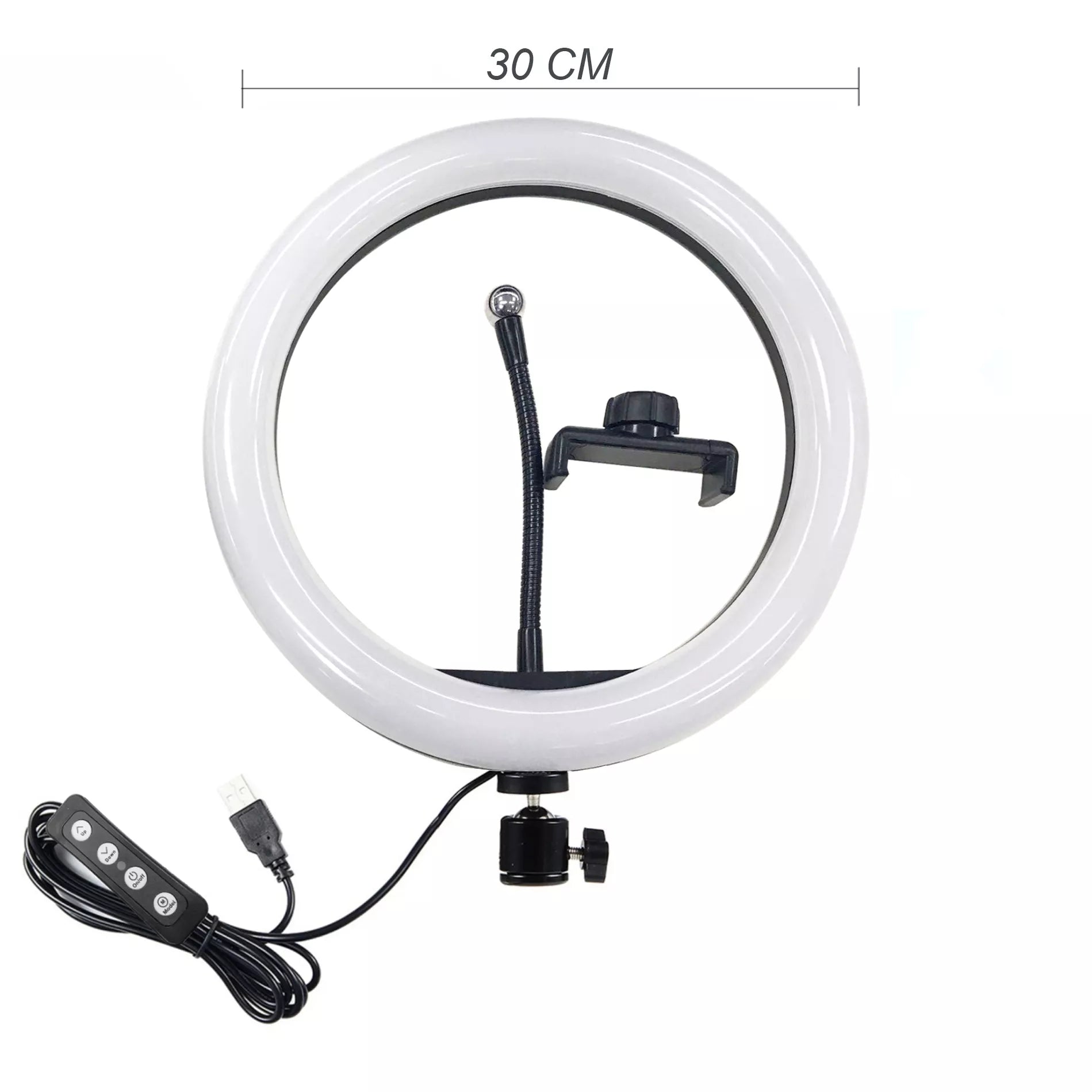 Žiedo Formos Lempa Fotografavimui, Makiažui 24W